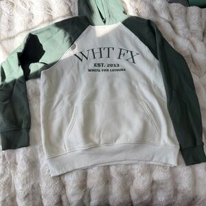 White Fox Two-Tone Hoodie
